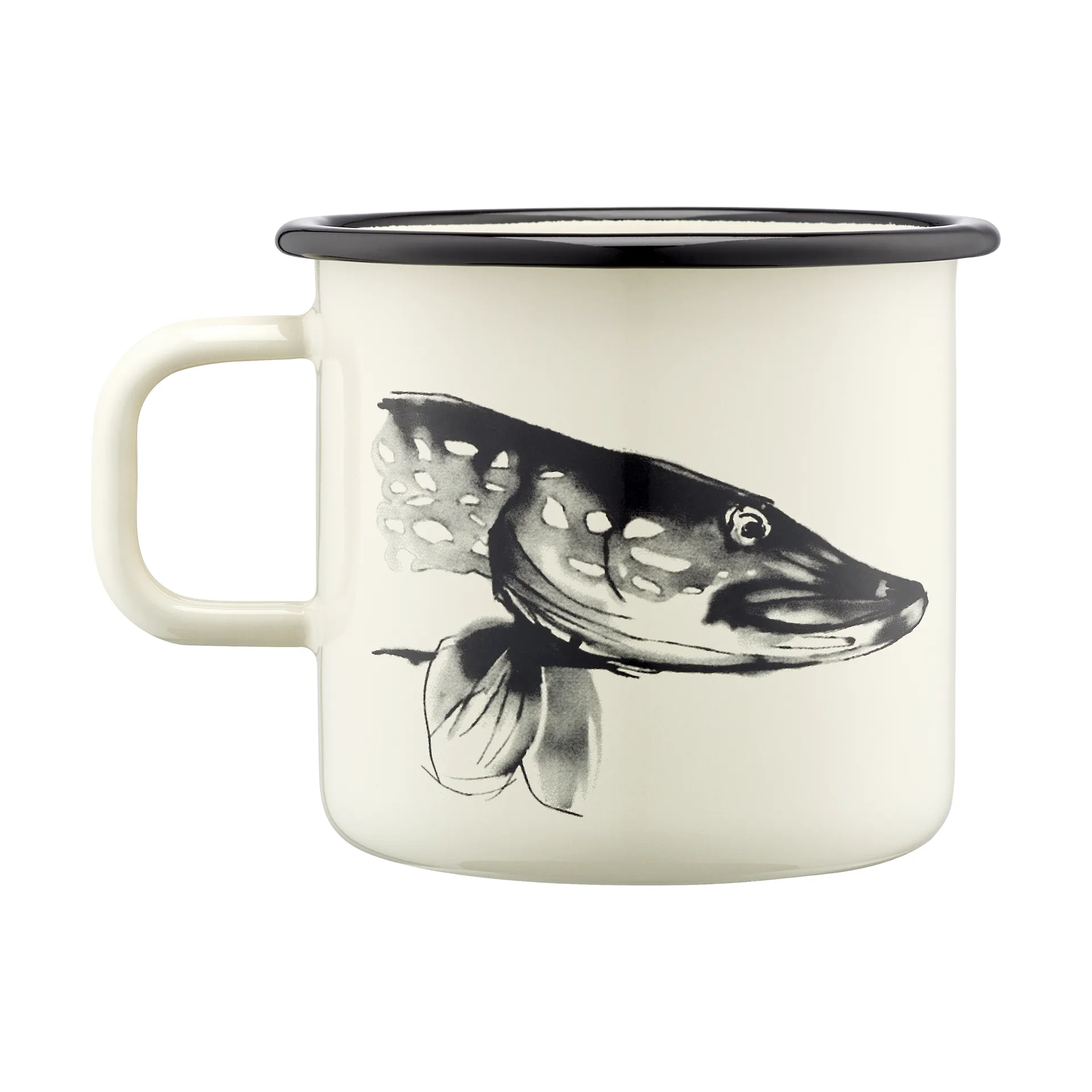Teemu Järvi x Muurla enamel mug 55 cl, Pike & Trout Muurla