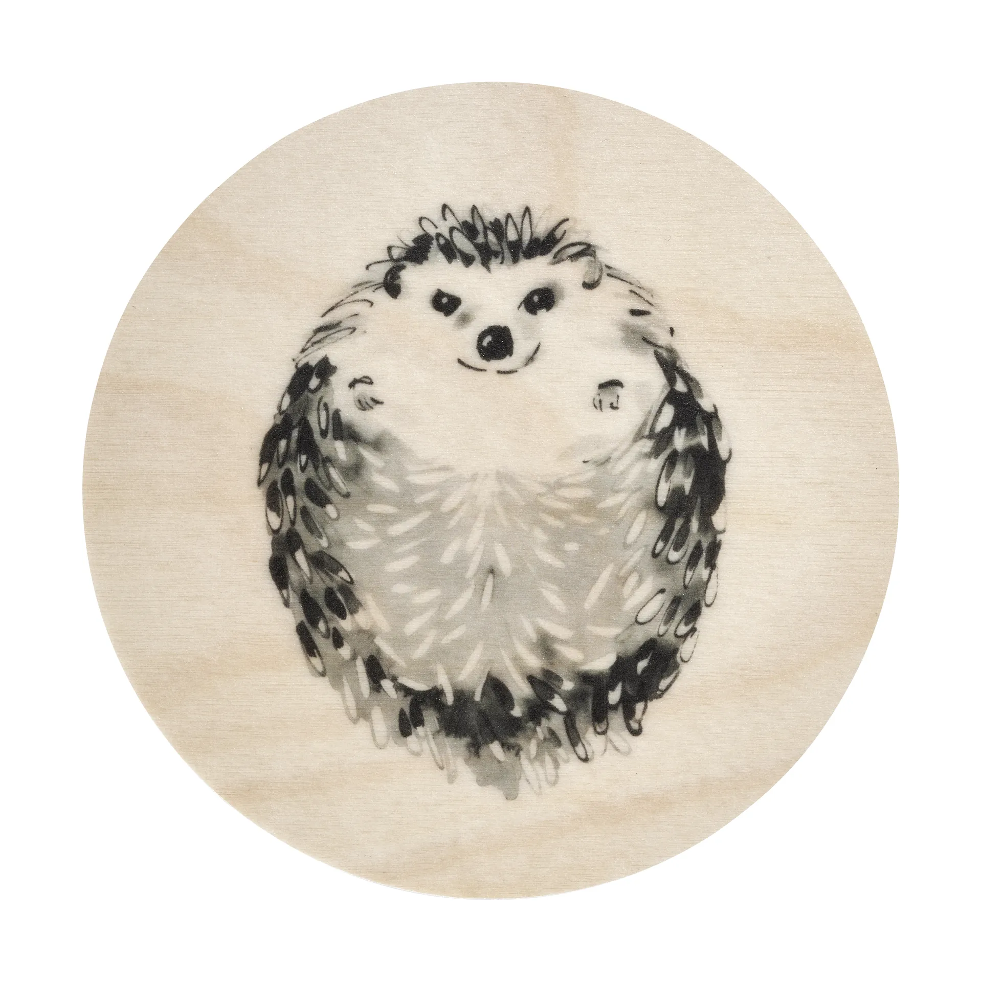 Teemu Järvi x Muurla glass coaster Ø10 cm, Hedgehog Muurla