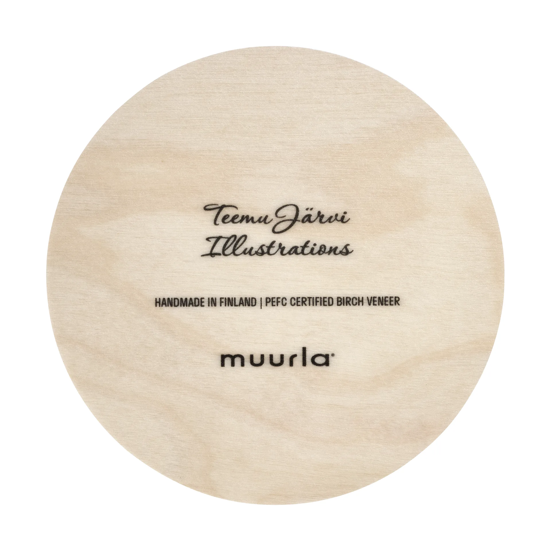 Teemu Järvi x Muurla glass coaster Ø10 cm, Hedgehog Muurla