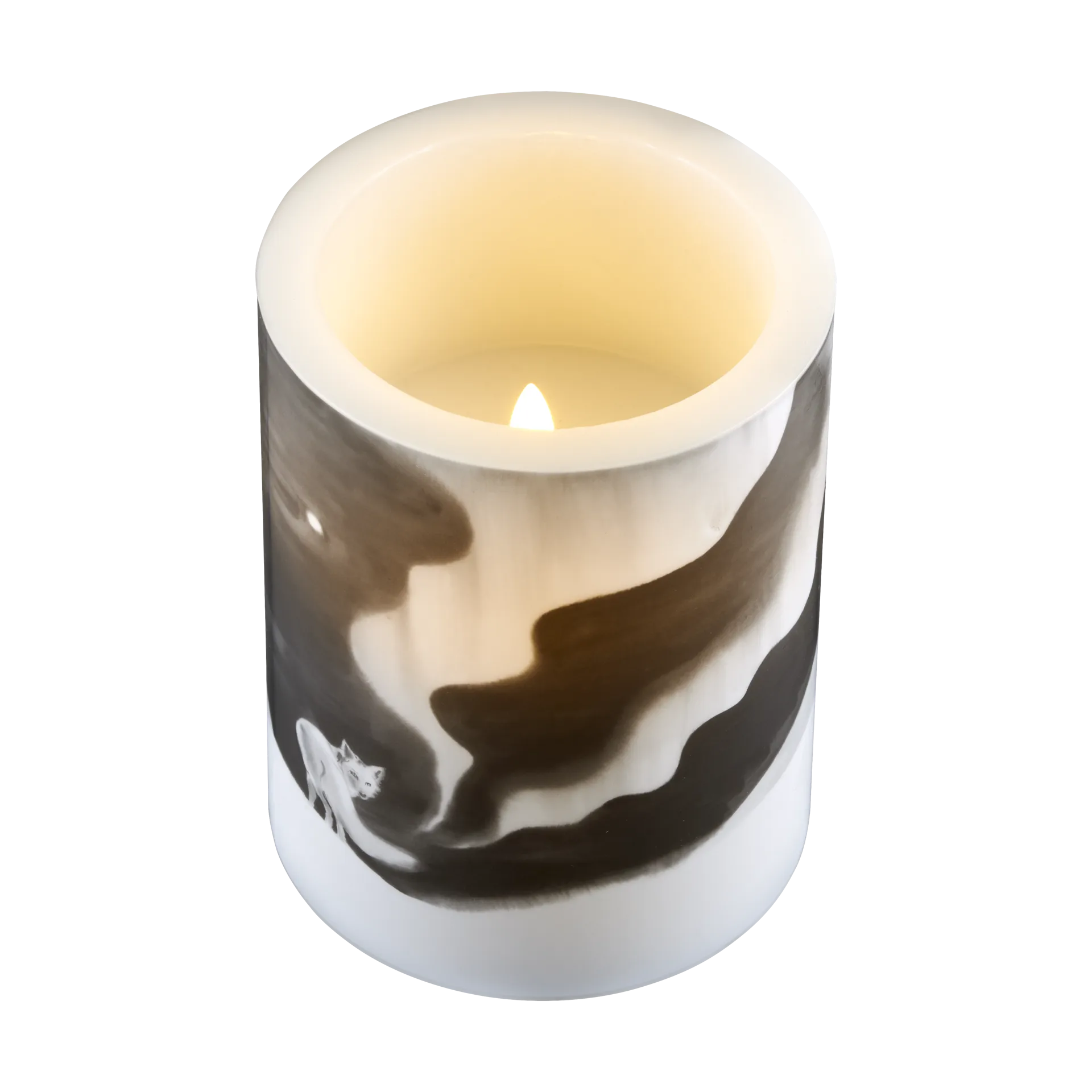 Teemu Järvi x Muurla LED Candle Ø12.5 cm, Fox Muurla