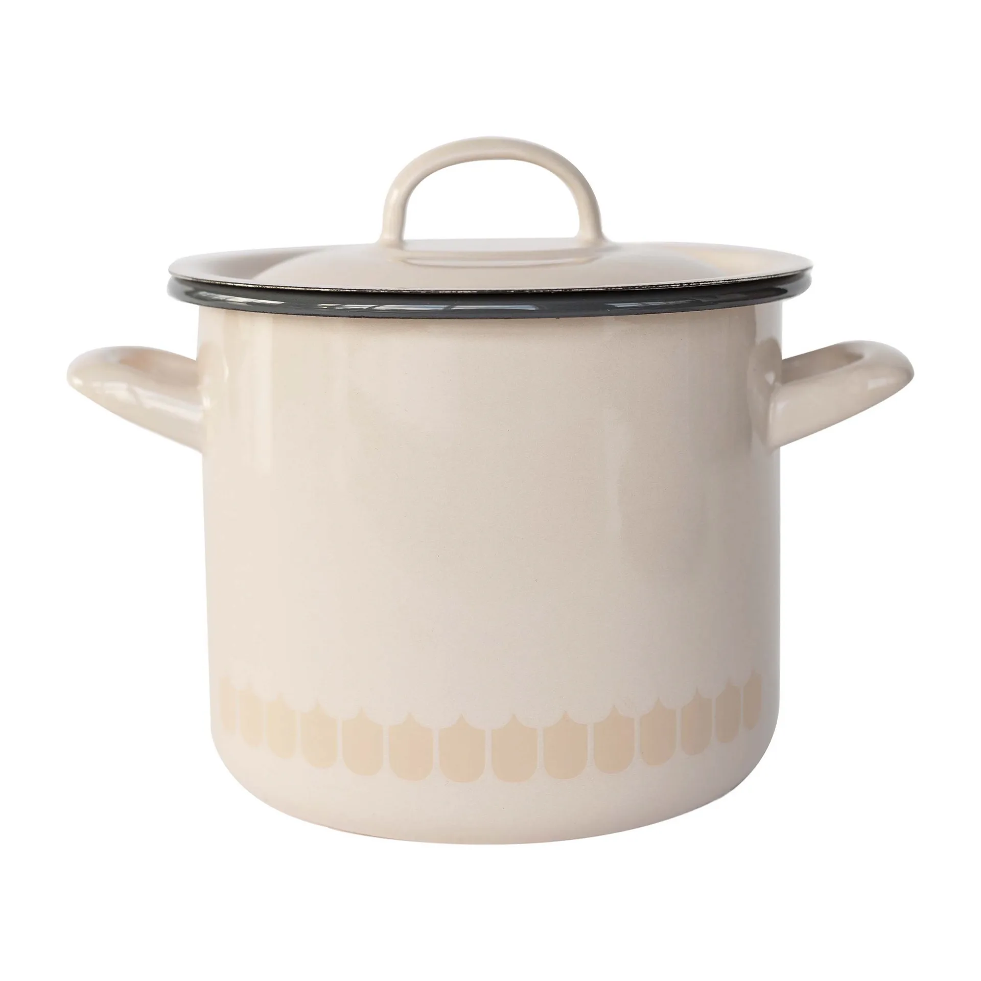 Vappu enamel casserole dish 2.5 L, Beige Muurla