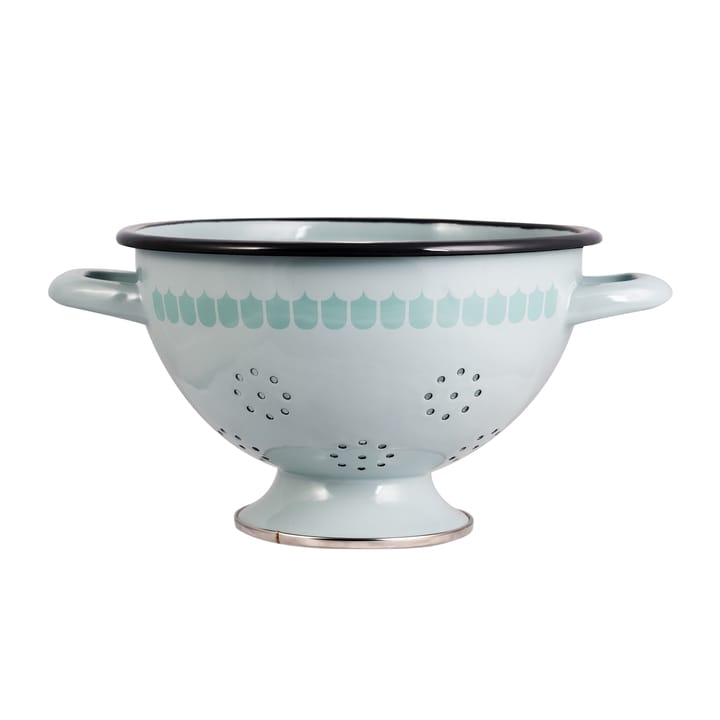 Vappu enamel colander, Green Muurla