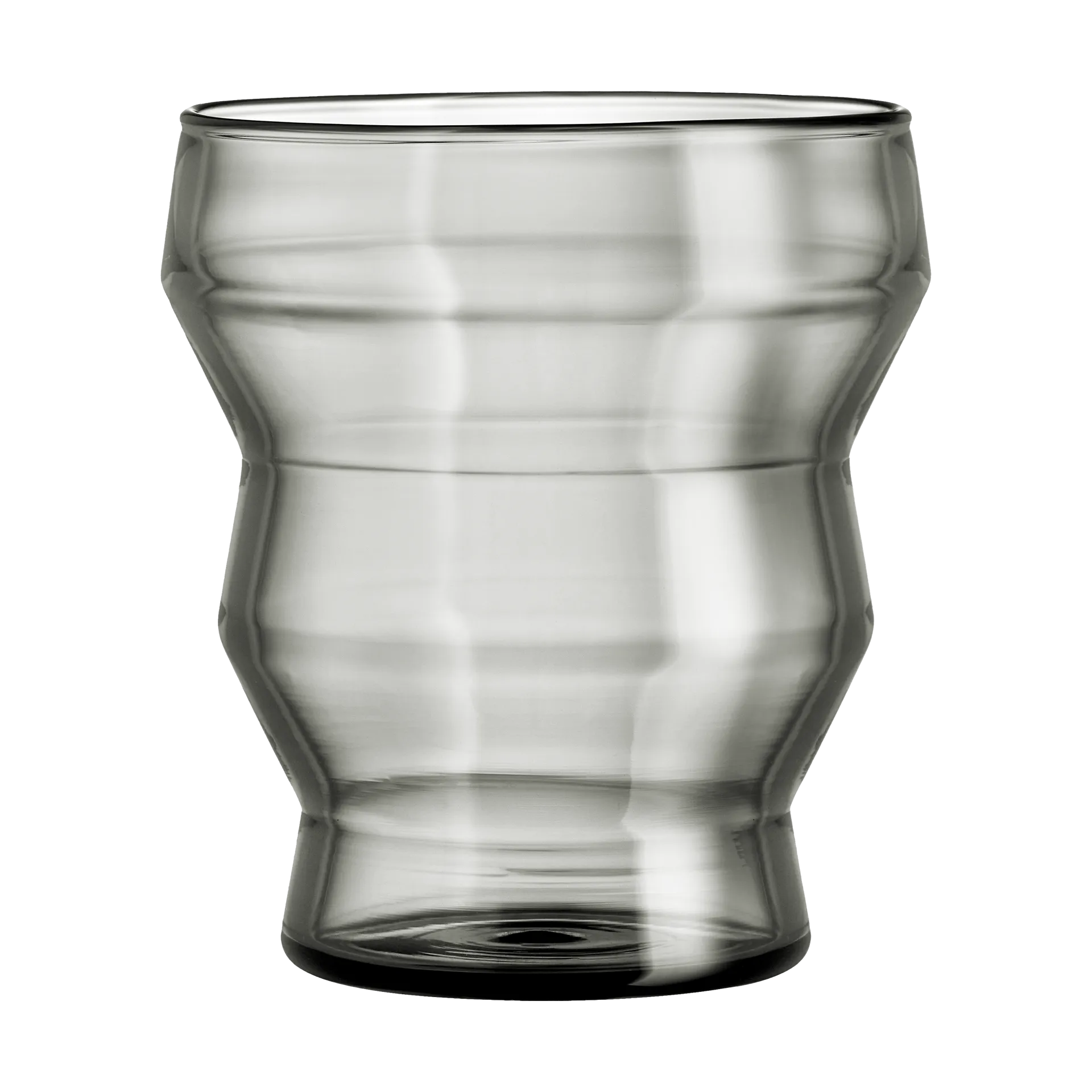 Waves drinking glass 30 cl, Grey Muurla