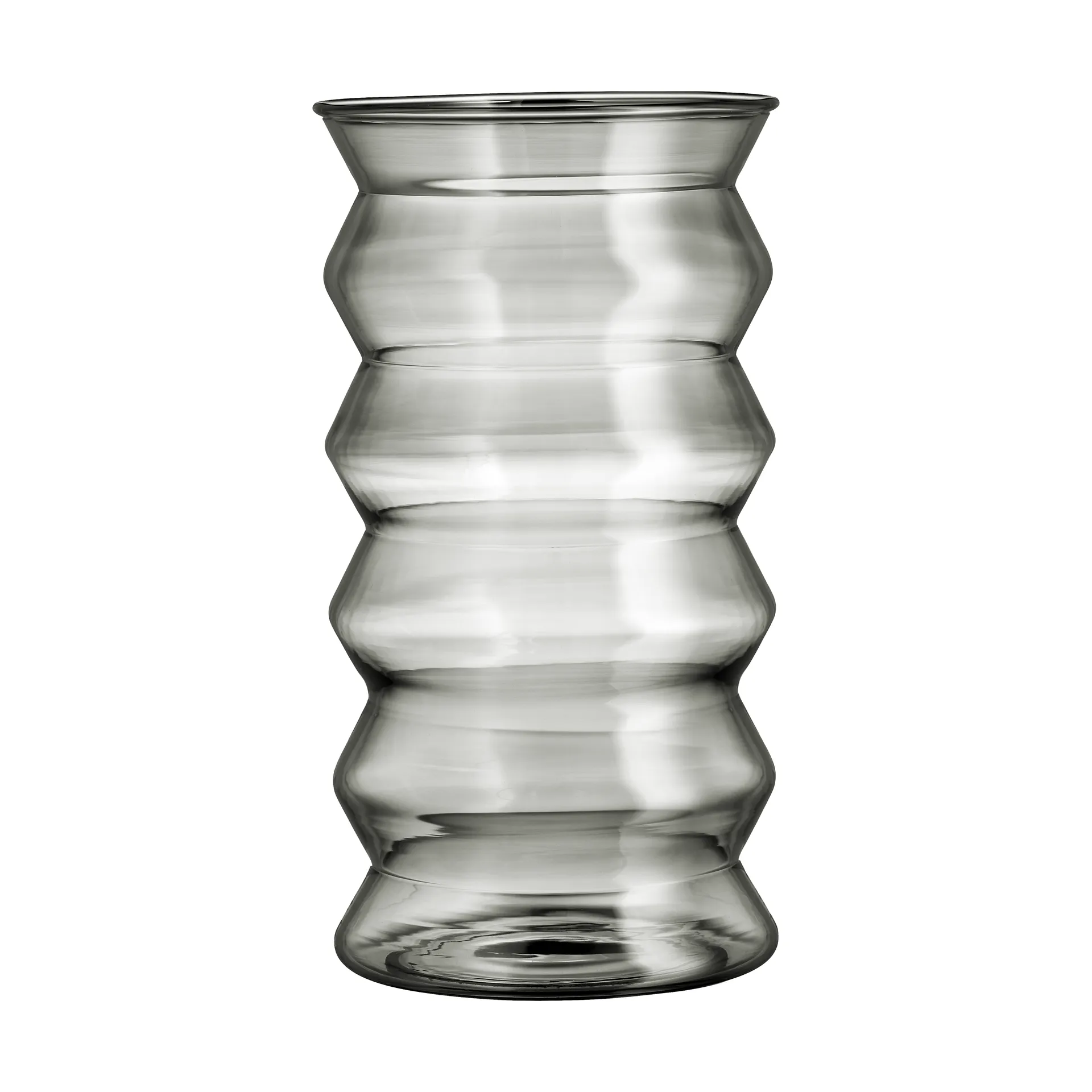 Waves vase 20 cm, Grey Muurla