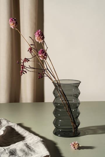 Waves vase 20 cm - Grey - Muurla