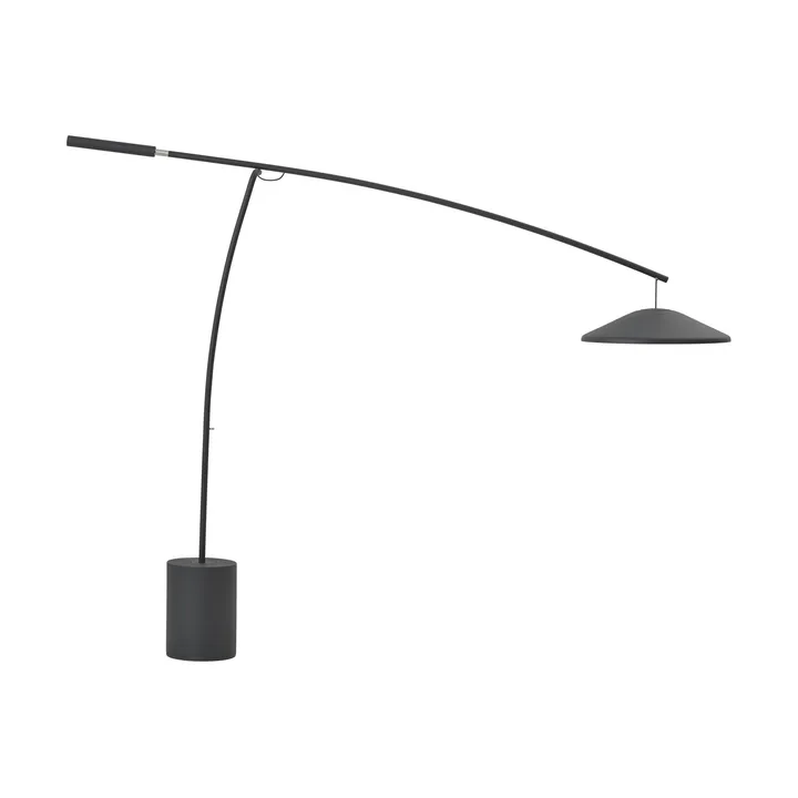 Contra floor lamp - Anthracite black-concrete, 188 cm - Muuto