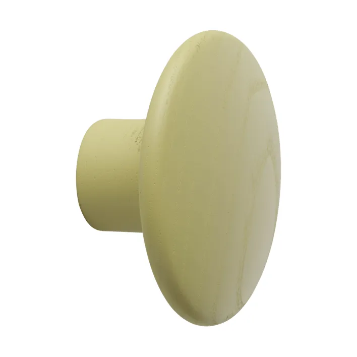 Dots Wood coat hook - Light olive, Ø6.5 cm - Muuto