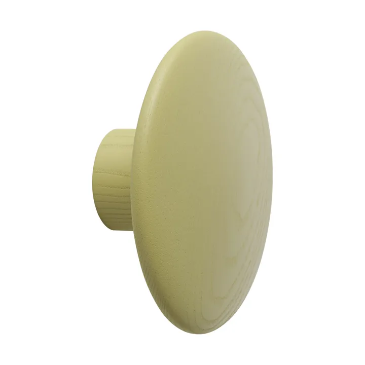 Dots Wood coat hook - Light olive, Ø9 cm - Muuto