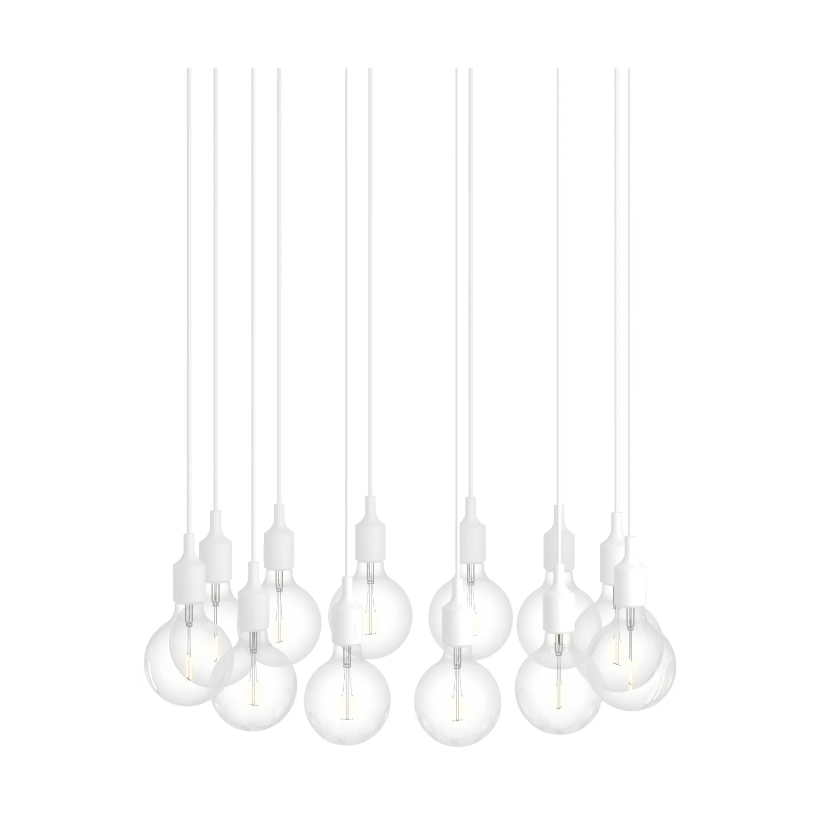 E27 Pendant Cluster 12 pendant, White Muuto