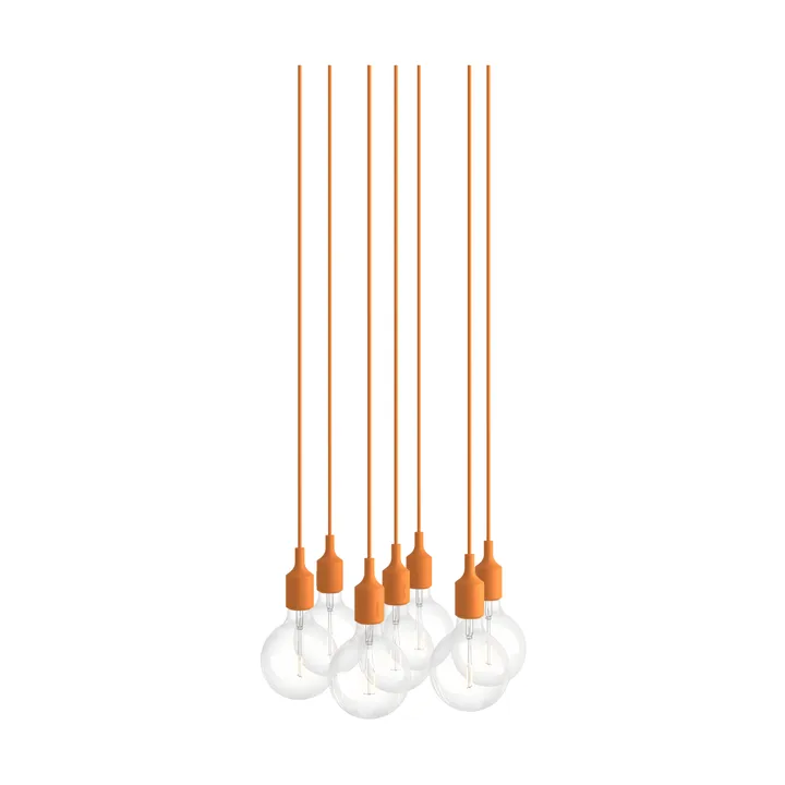E27 Pendant Cluster 7 pendant - Light orange - Muuto