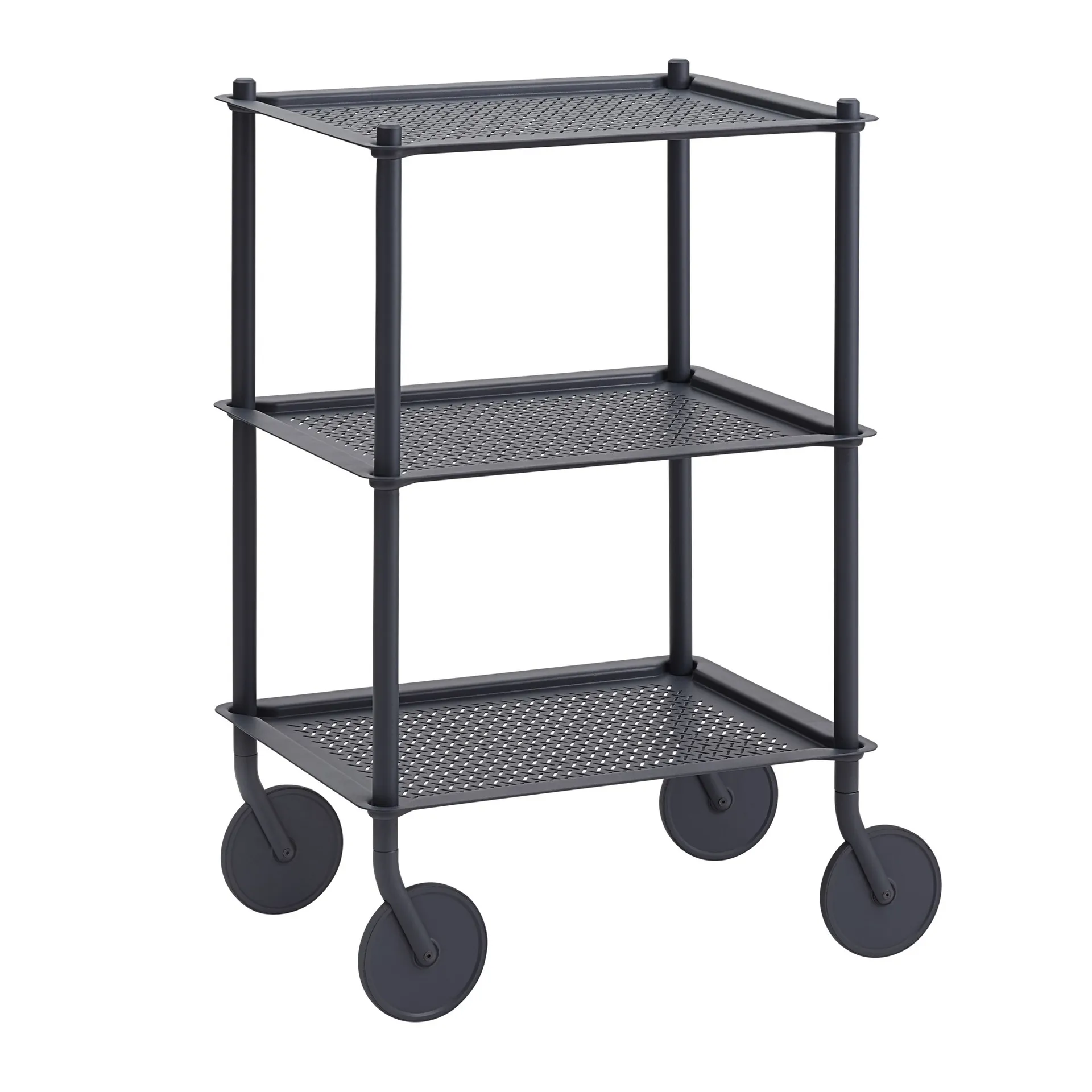 Flow 3-layer trolley 90 cm, Blue-grey Muuto