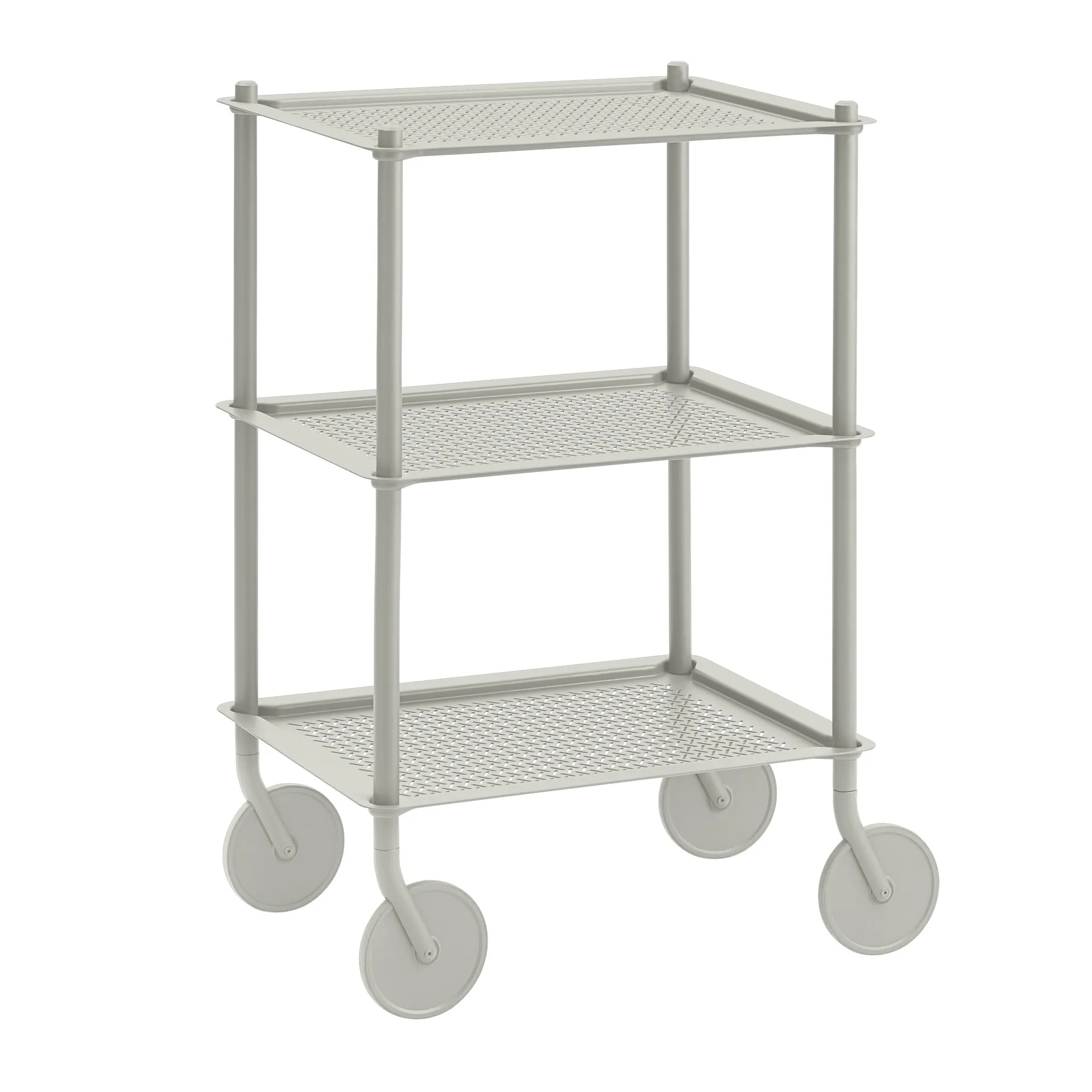 Flow 3-layer trolley 90 cm, Grey Muuto