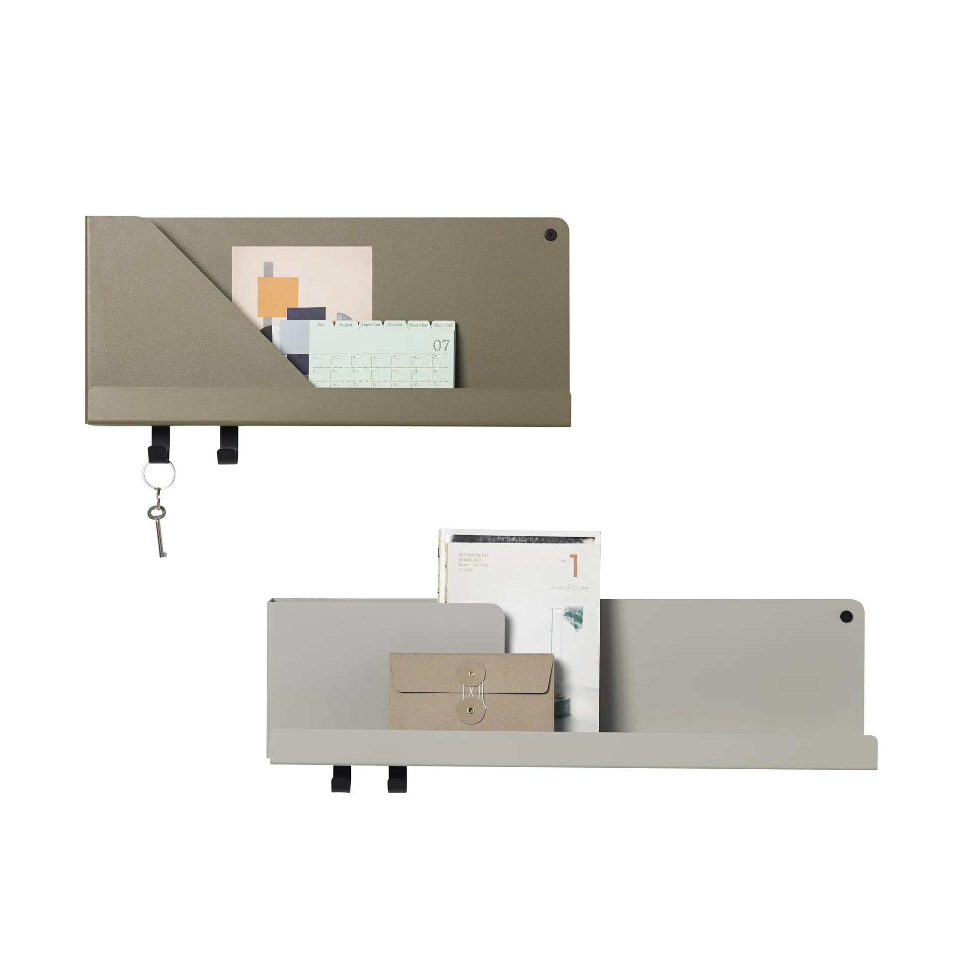 Folded shelf small, Olive Muuto