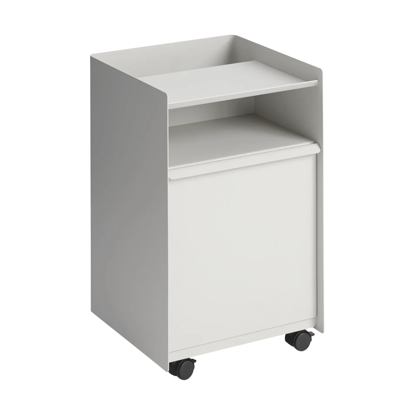 Folded Trolley rolling trolley with drawer, Grey Muuto