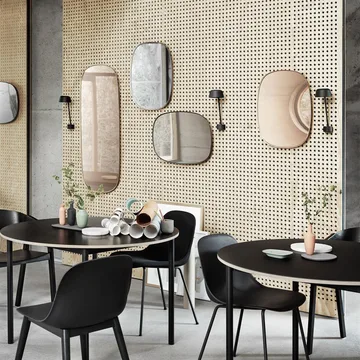 Framed mirror - Grey, 59x44 cm - Muuto