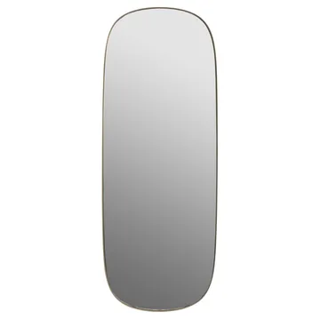 Framed mirror large - Taupe-clear, 118x44,5 - Muuto