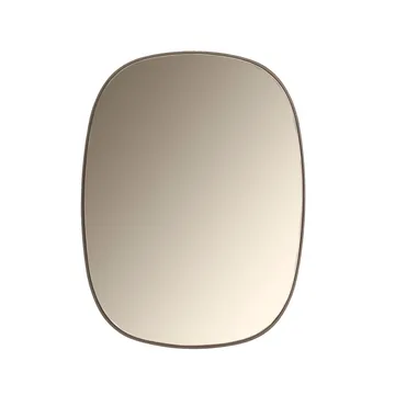 Framed mirror - Taupe, 59x44 cm - Muuto