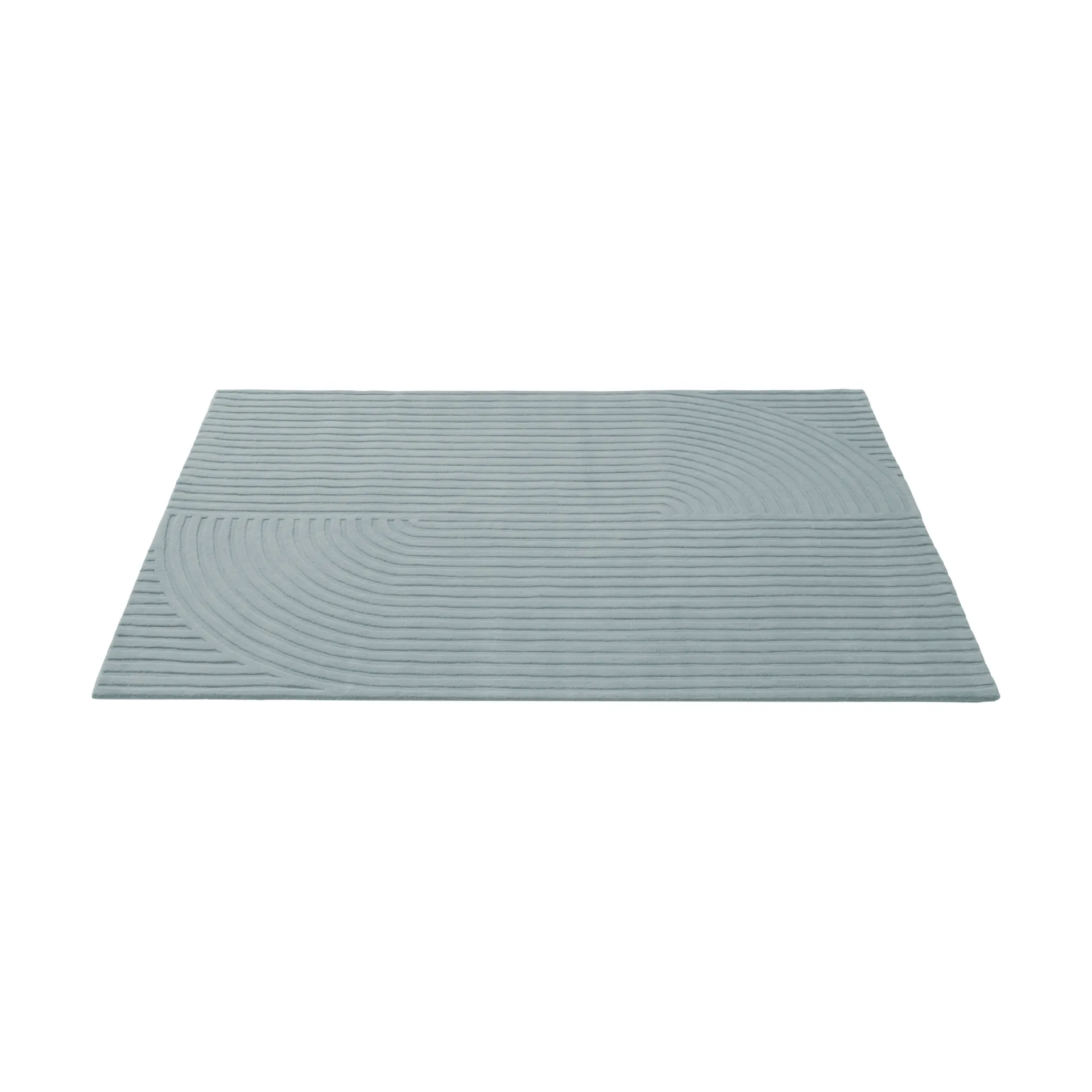 Relevo Rug Quattro wool rug, Sage green, 170x240 cm Muuto