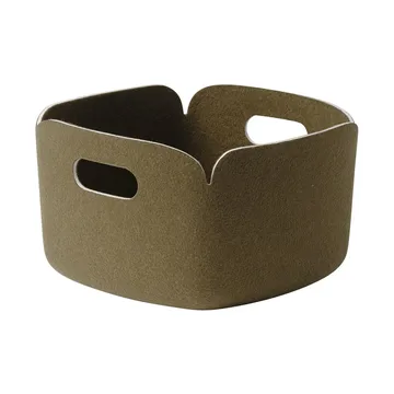 Restore storage basket 28x28 cm - Brown green - Muuto