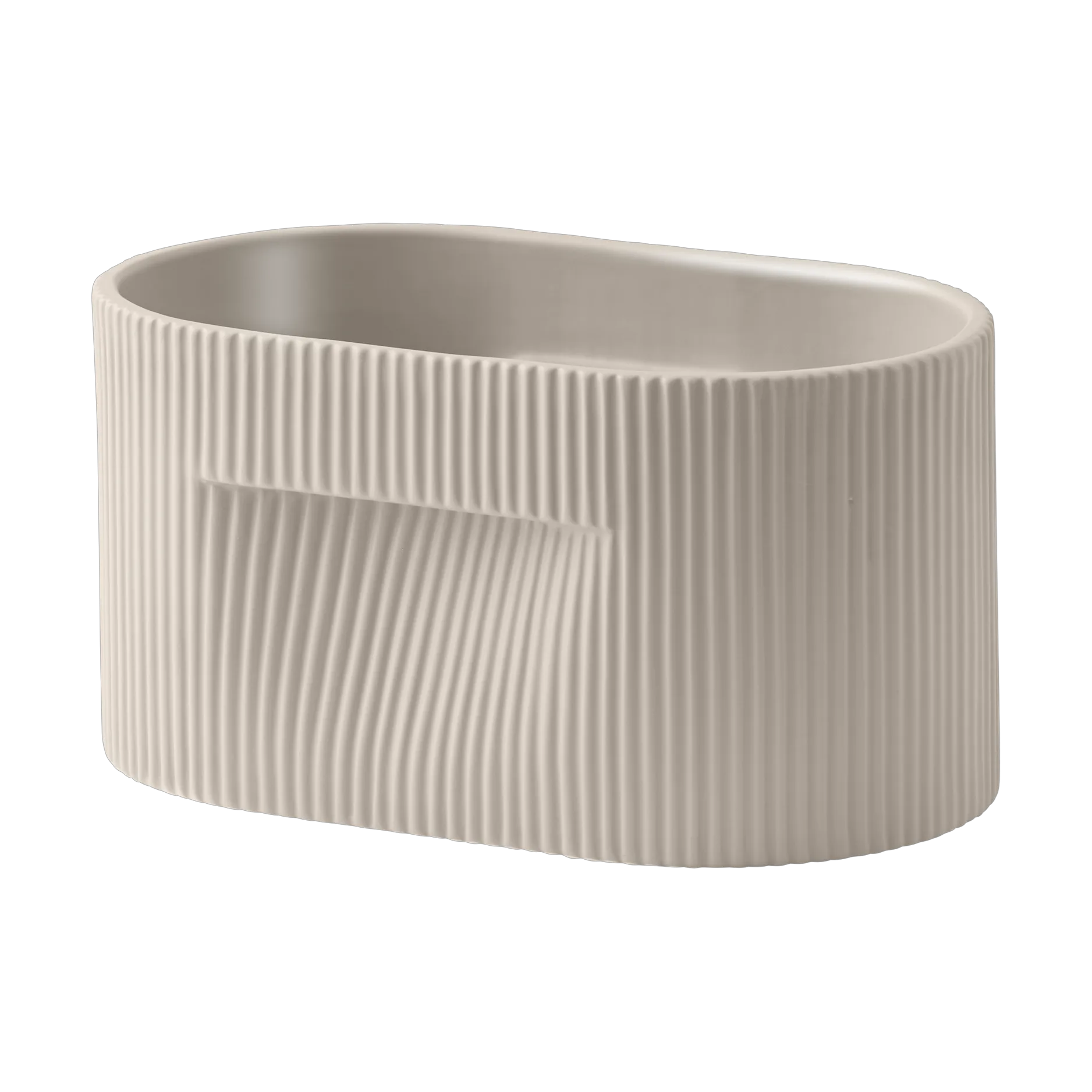 Ridge flower pot 13 cm, Beige Muuto