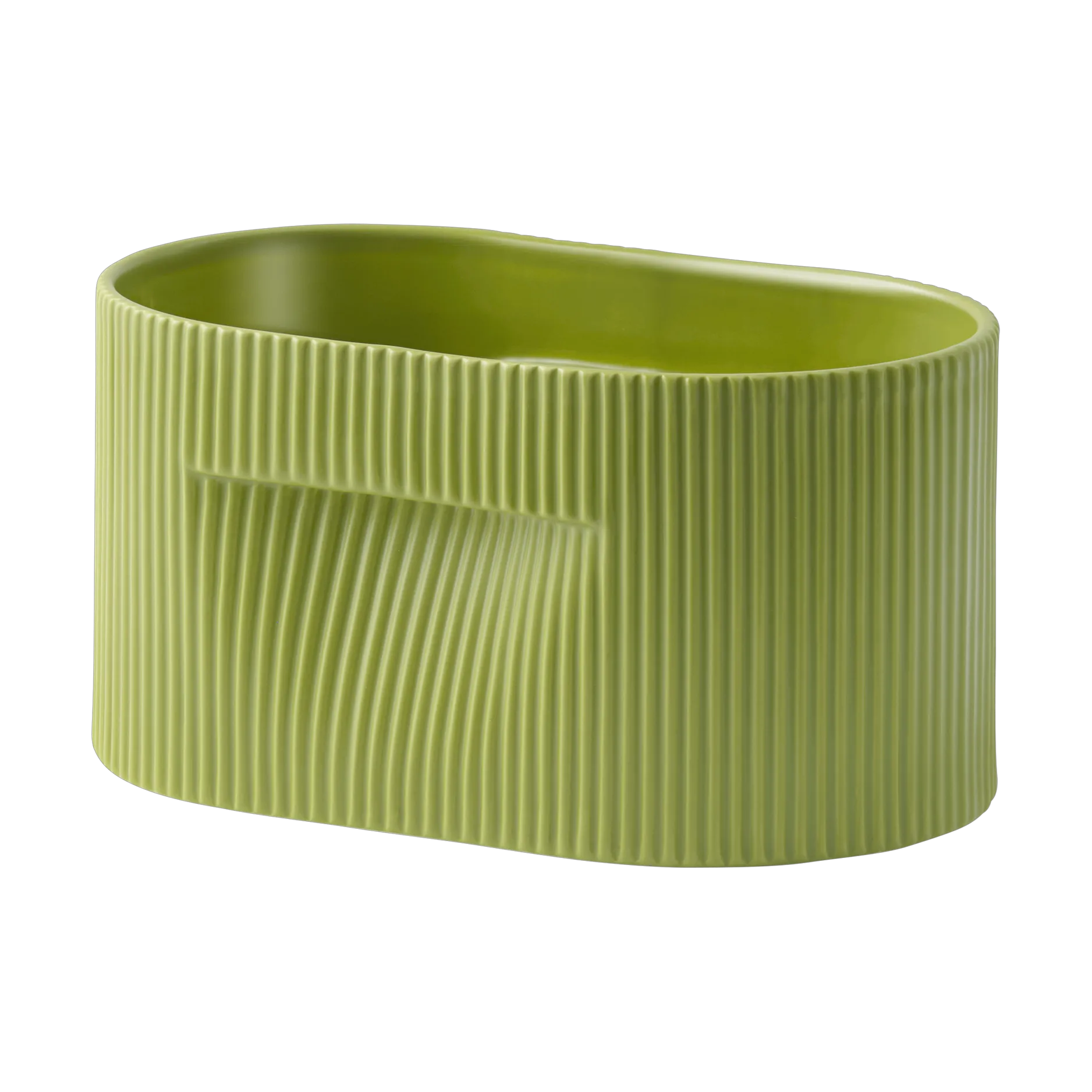 Ridge flower pot 13 cm, Moss green Muuto