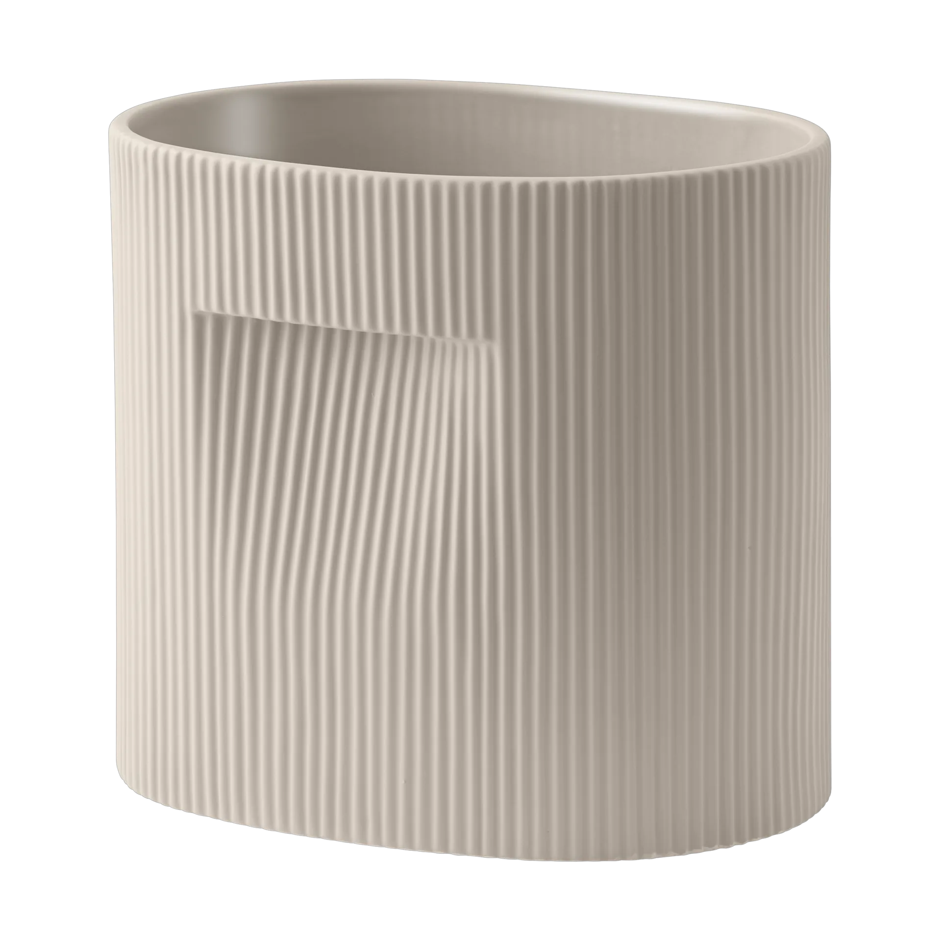 Ridge flower pot 24 cm, Beige Muuto