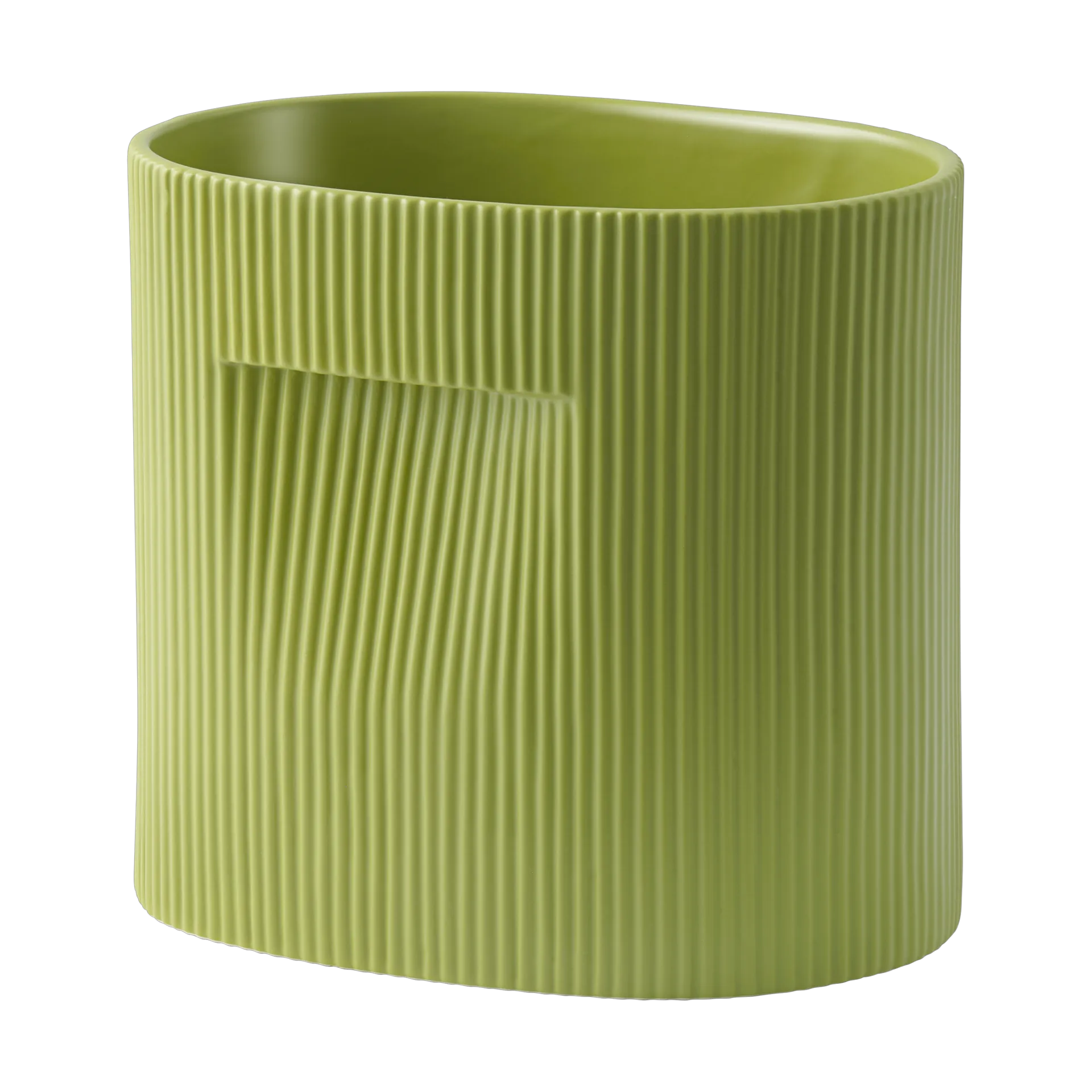 Ridge flower pot 24 cm, Moss green Muuto