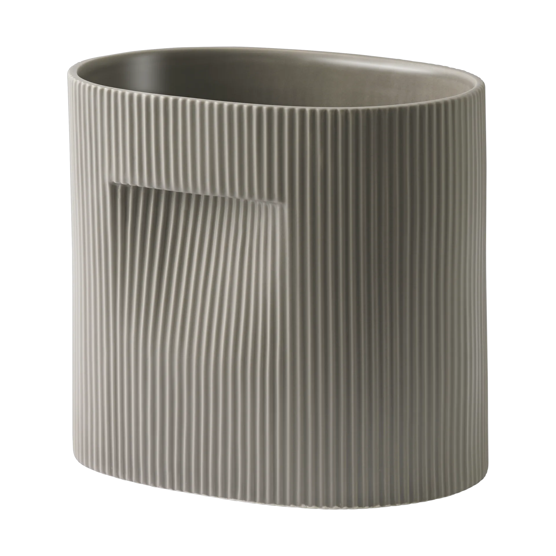 Ridge flower pot 24 cm, Taupe Muuto