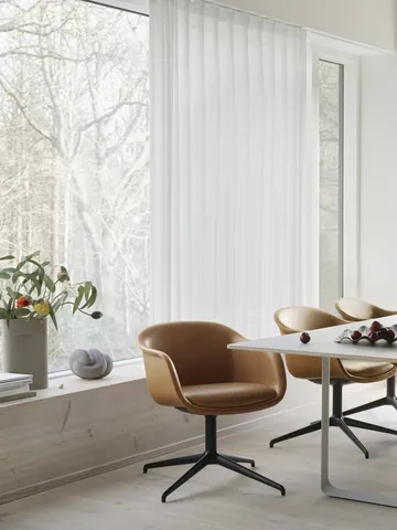 Ridge vase frosted glass 16,5 cm - Light orange - Muuto