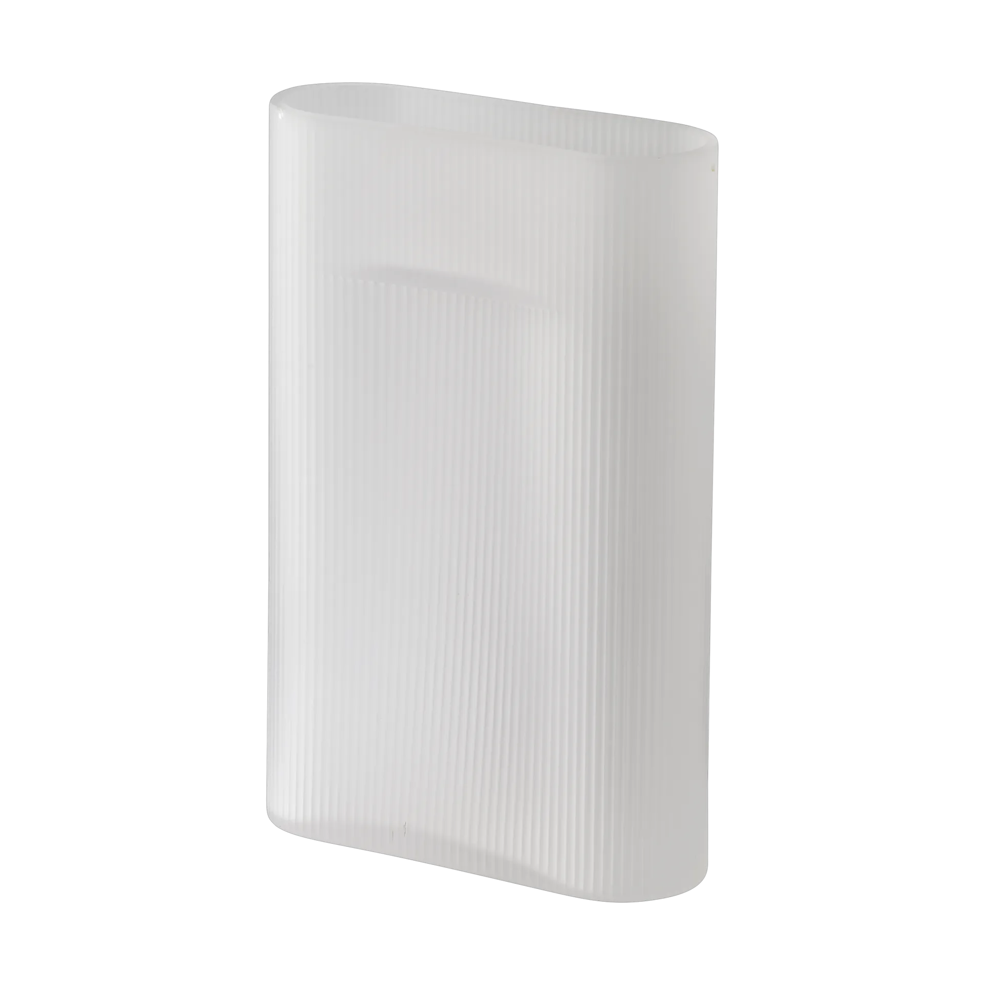 Ridge vase frosted glass 35 cm, White Muuto