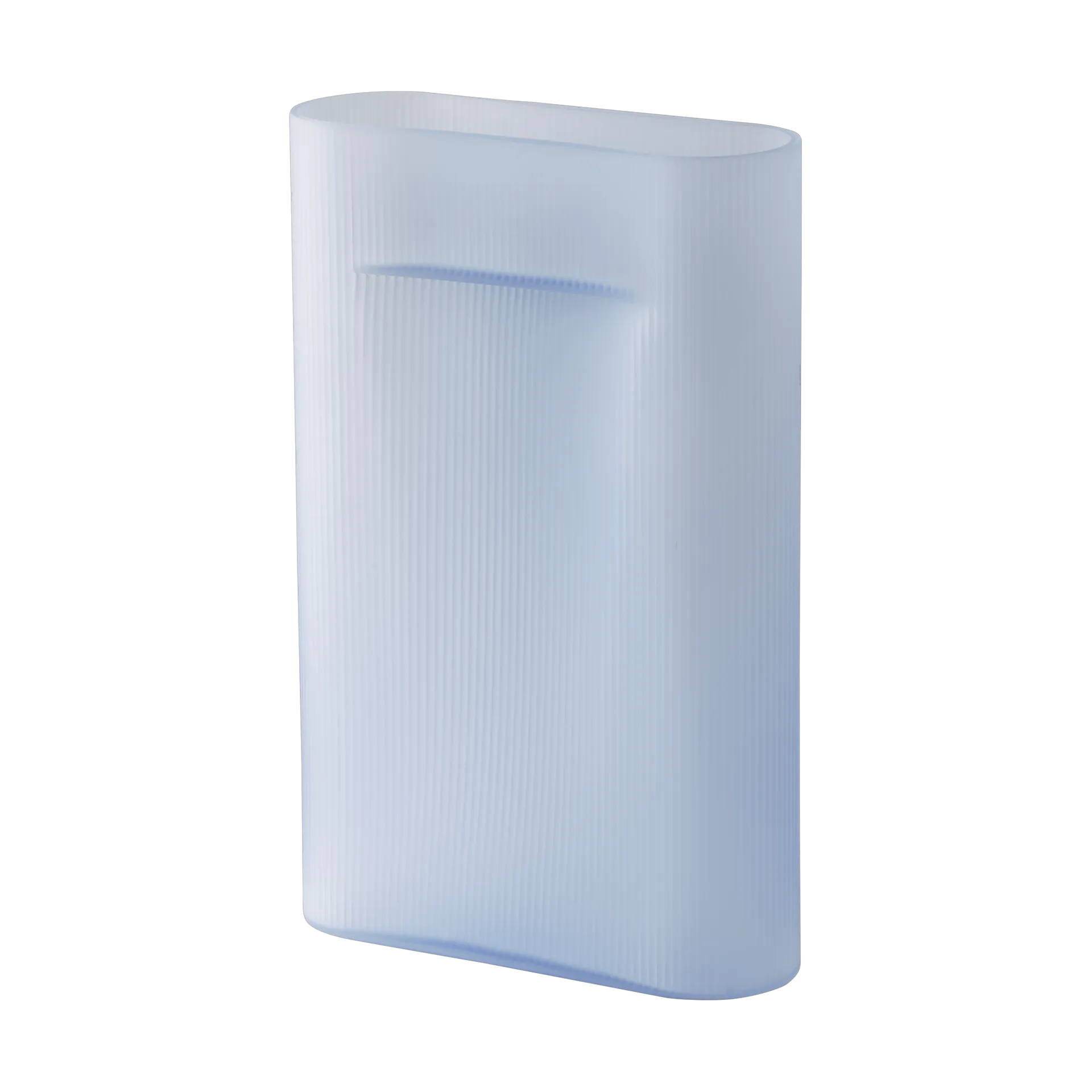 Ridge vase frosted glass 48,5 cm, Light blue Muuto