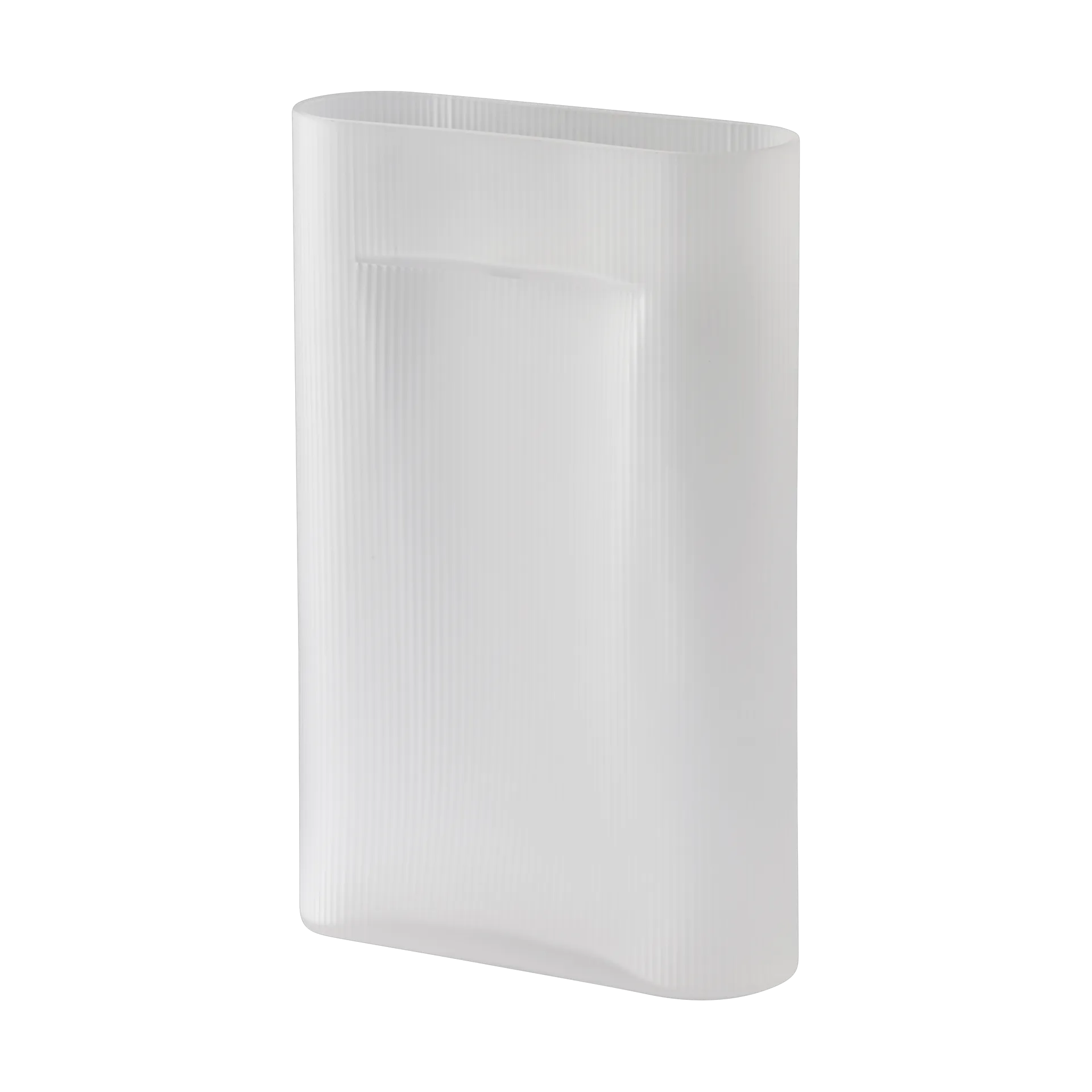 Ridge vase frosted glass 48,5 cm, White Muuto