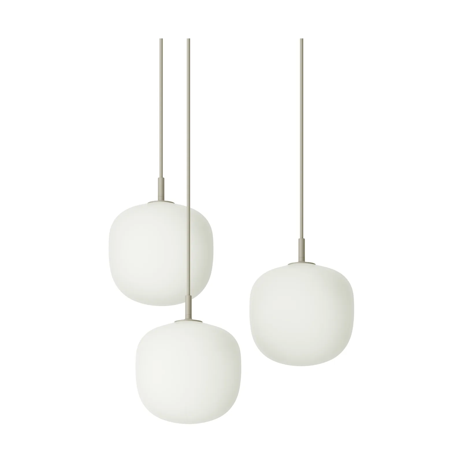 Rime Pendant Cluster 3 pendant lamp, Grey, Ø18 cm Muuto