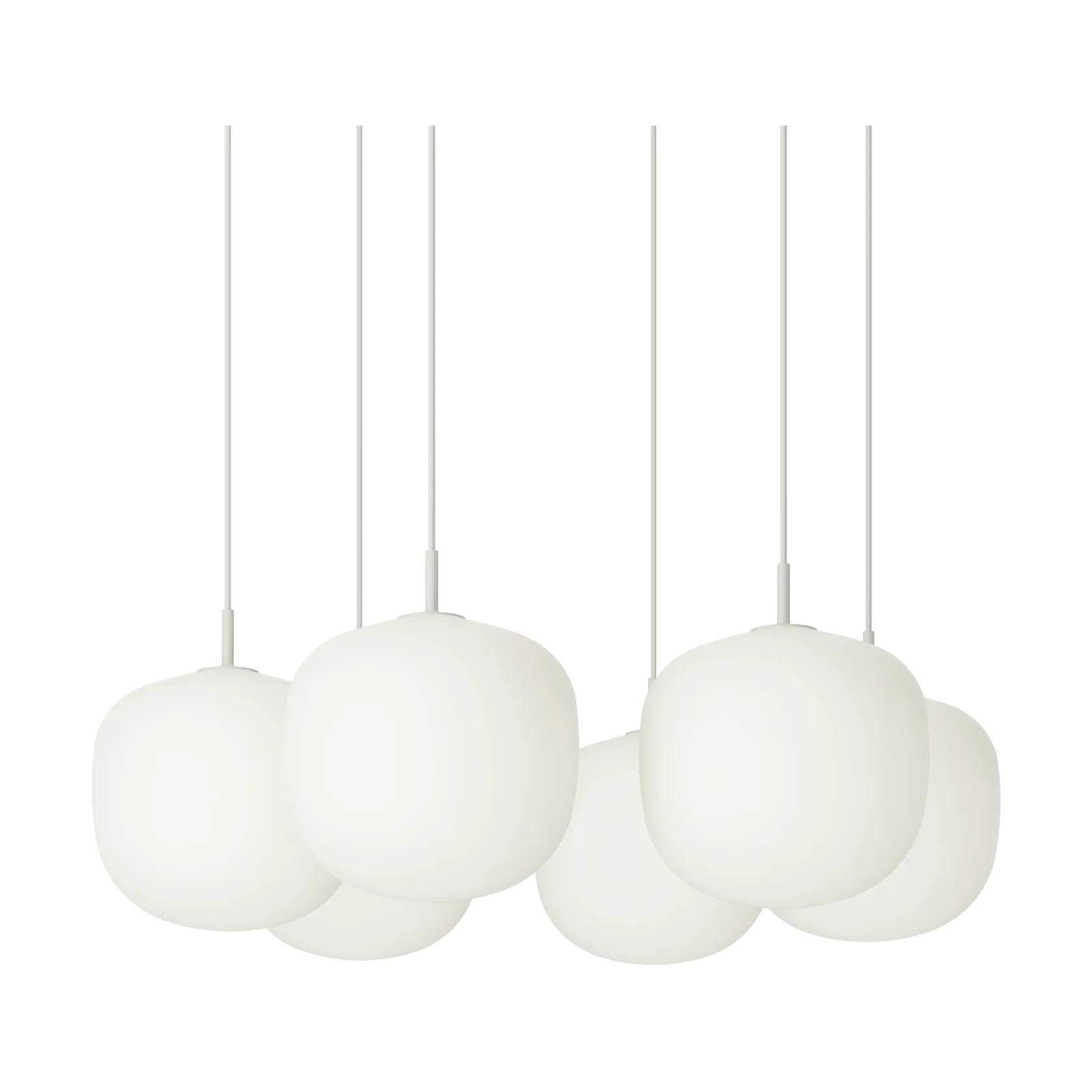 Rime Pendant Cluster 6 pendant lamp, White, Ø25 cm Muuto