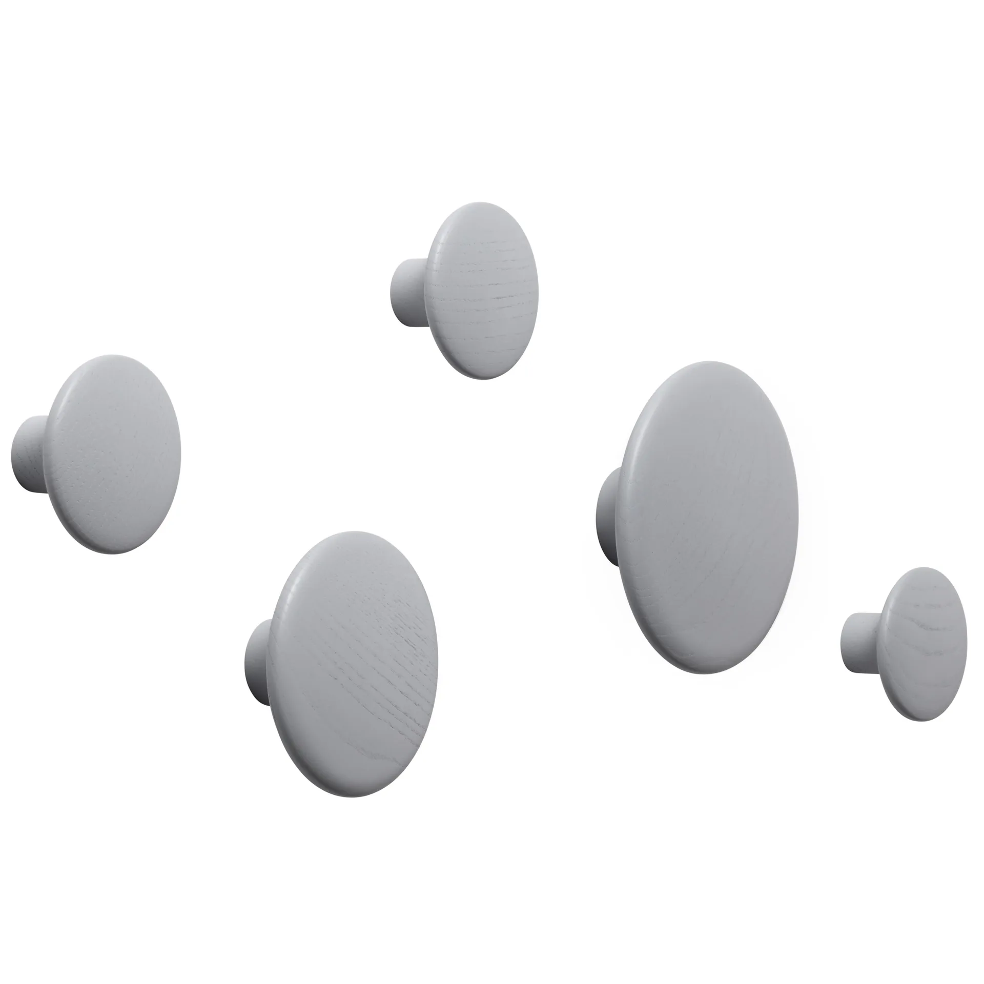 The Dots clothes hook grey, Ø17 cm Muuto