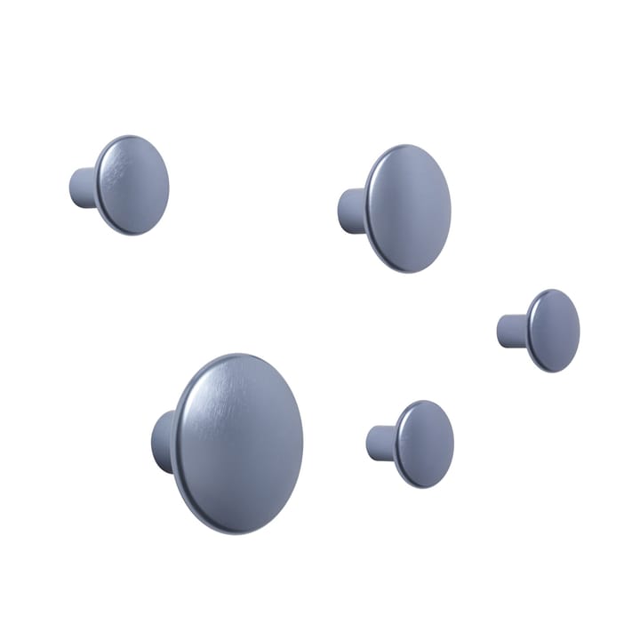 The Dots clothes hook metal 5 pack - Pale blue - Muuto
