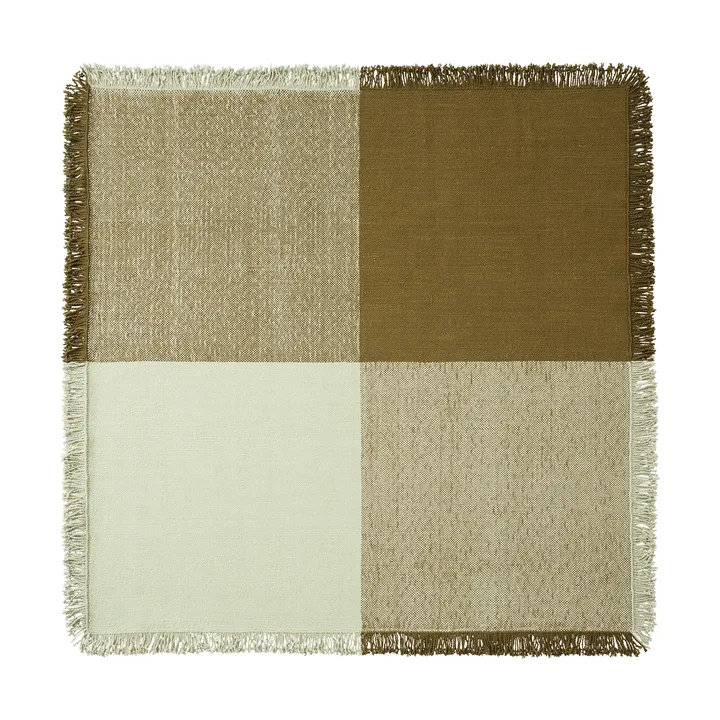 Verso wool rug - Pale green-warm brown, 258x258 cm - Muuto