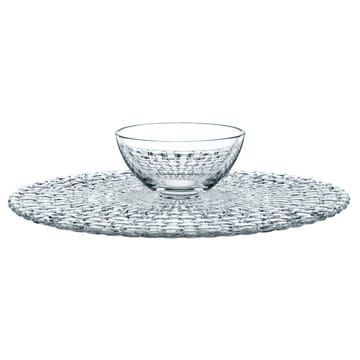 Bossa Nova cake dish/chip and dip plate - clear - Nachtmann