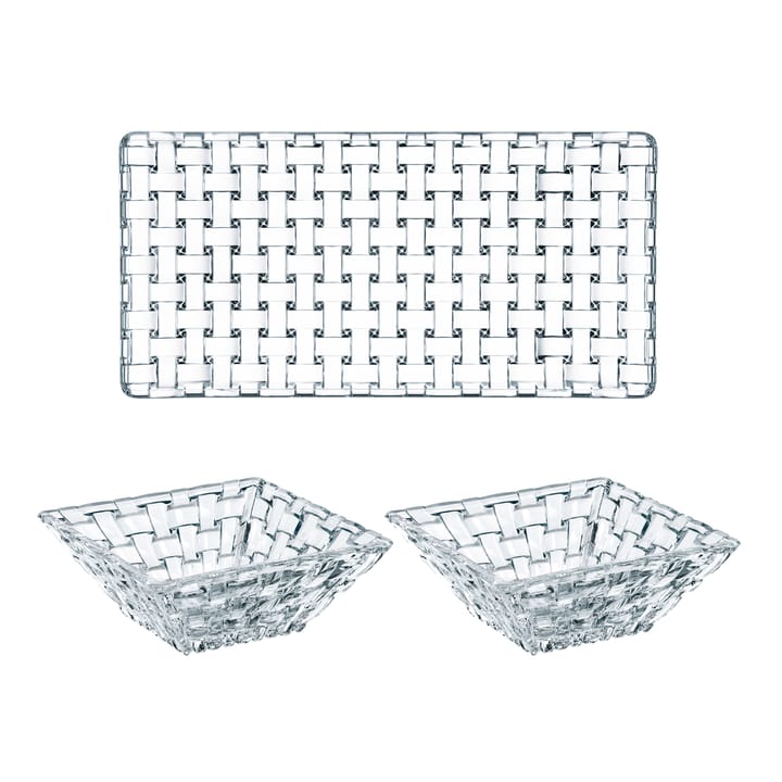 Bossa Nova serving set 3 pieces - clear - Nachtmann
