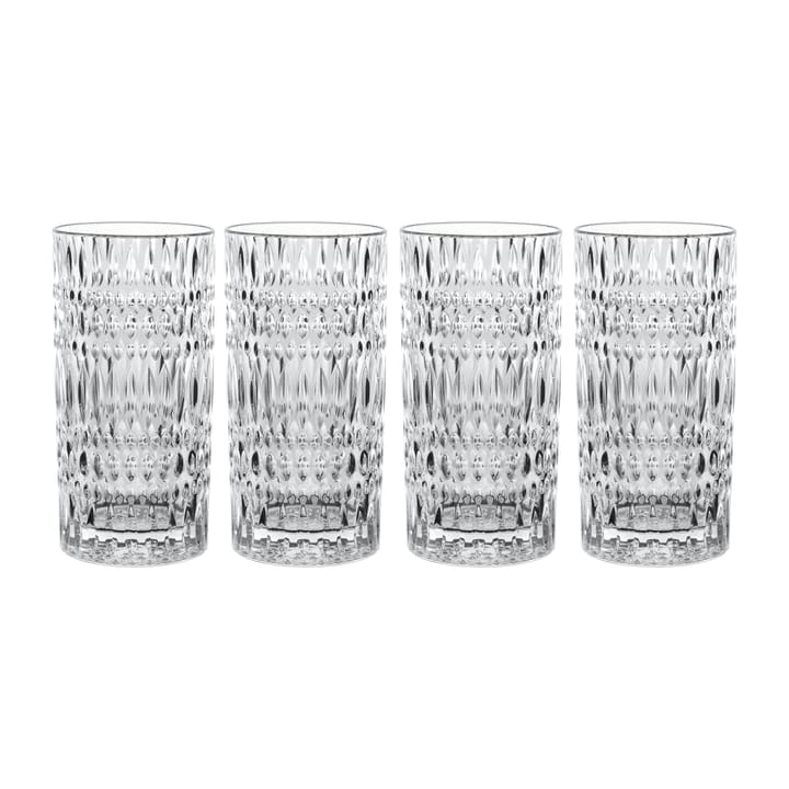 Ethno long drinking glass  43.4 cl 4-pack, Clear Nachtmann