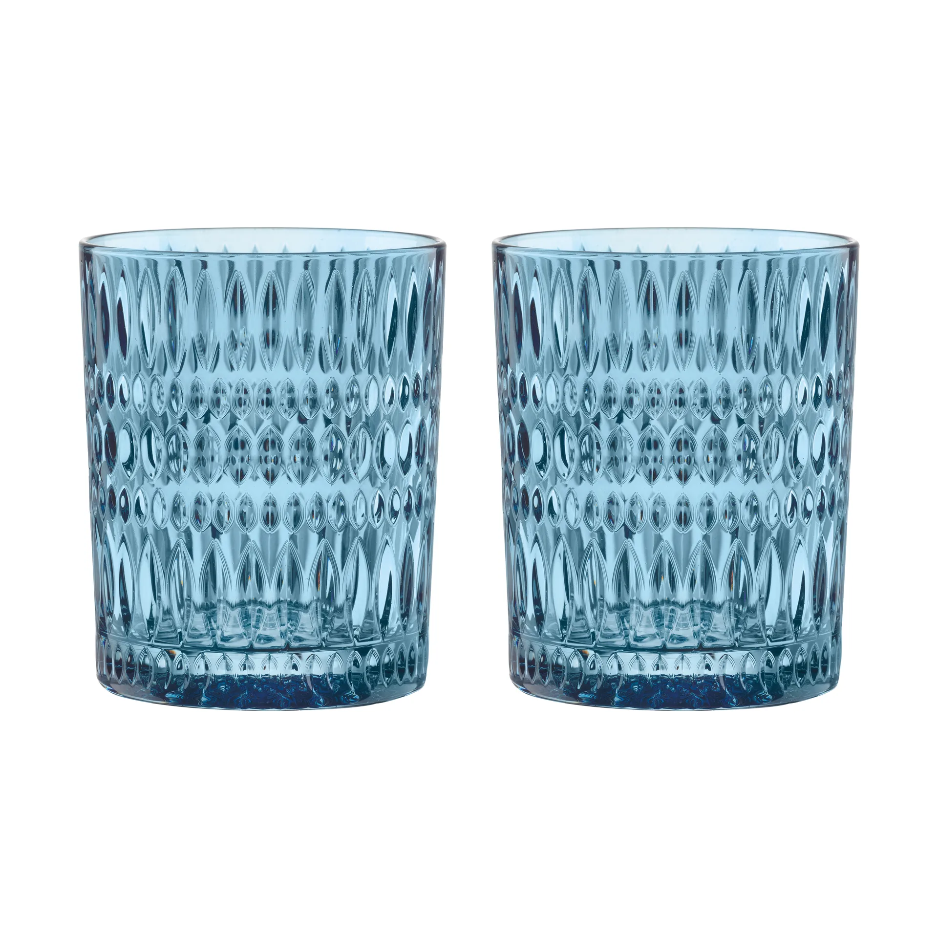 Ethno Tumbler glass 30.4 cl 2-pack, Vintage blue Nachtmann