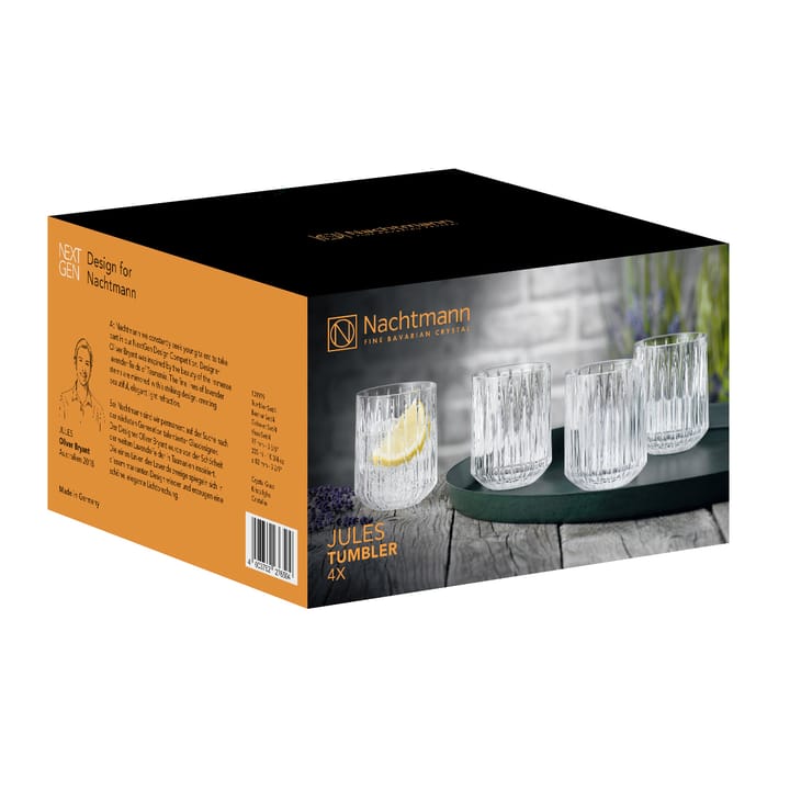 Jules tumbler 4-pack, Clear Nachtmann