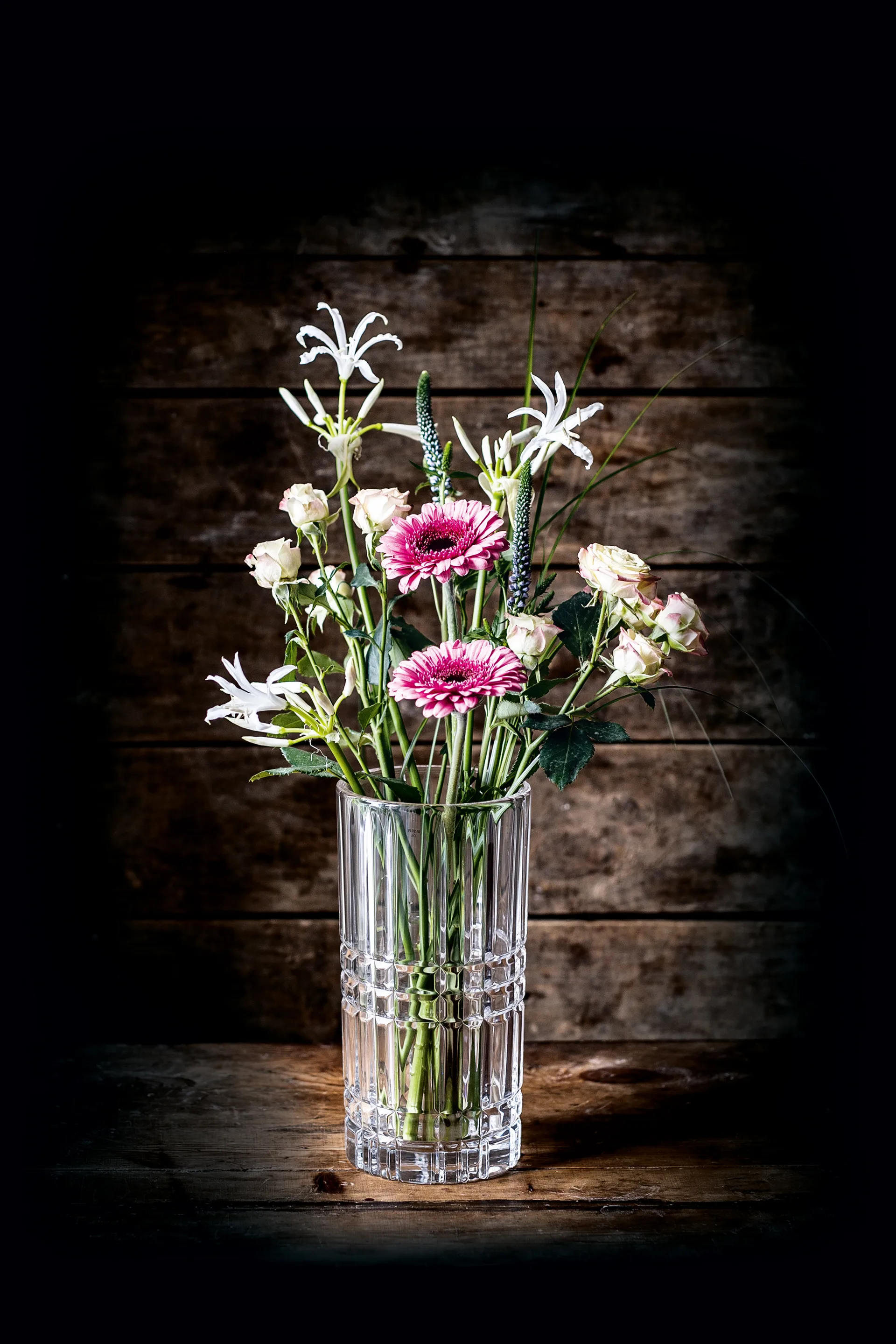 Square vase, Crystal glass, 23 cm Nachtmann