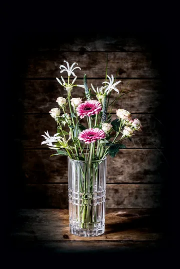 Square vase - Crystal glass, 23 cm - Nachtmann