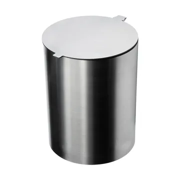 Nichba bathroom bin - Brushed stainless steel - Nichba