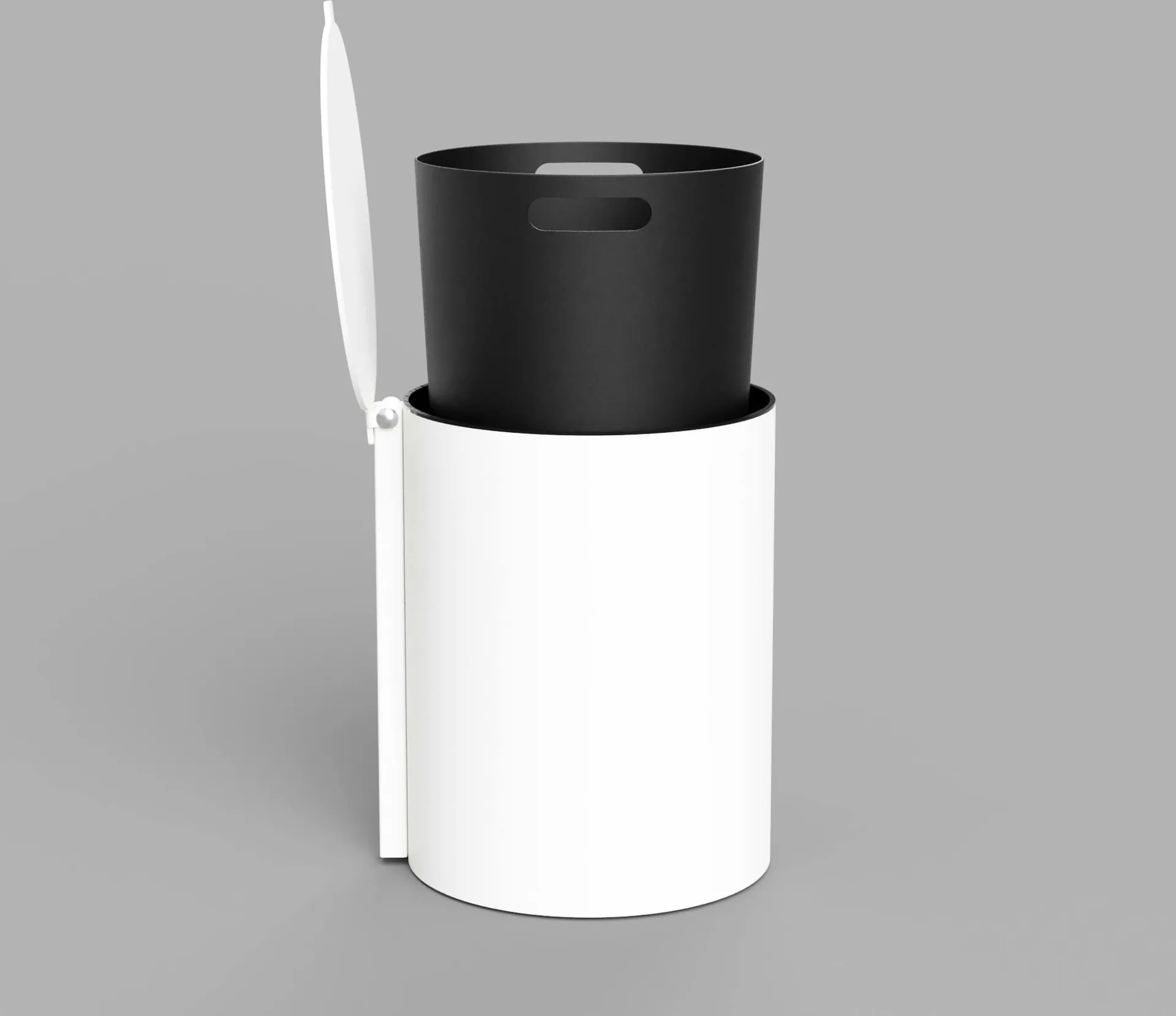 Nichba bathroom bin, White Nichba