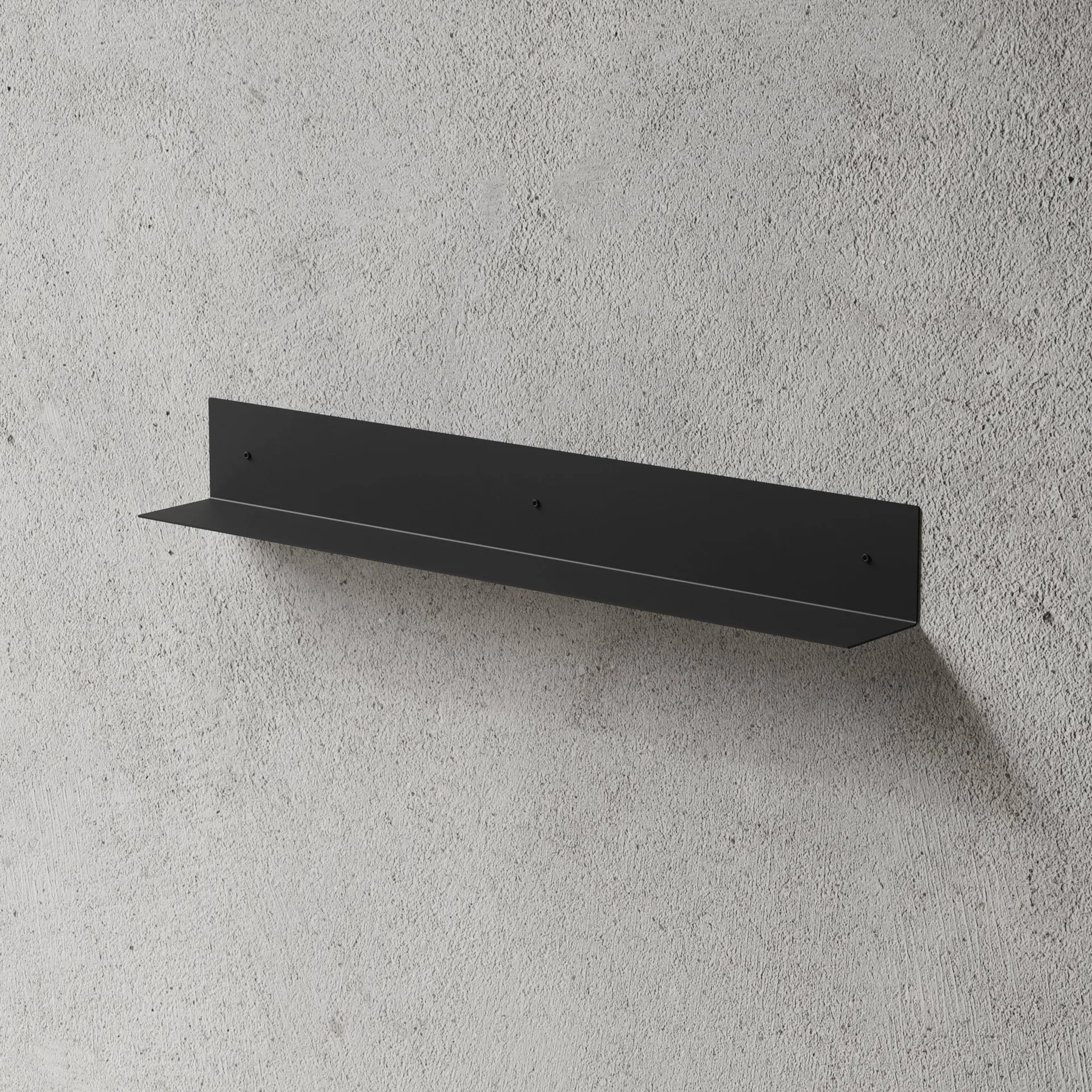 Nichba bathroom shelf, Black, 80 cm Nichba