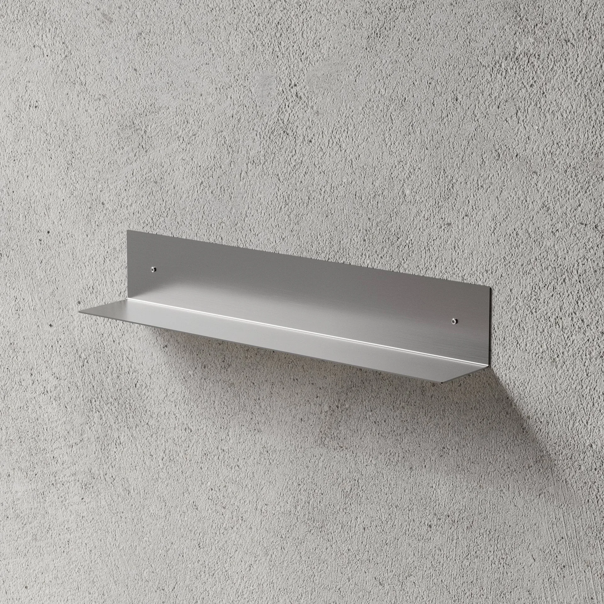 Nichba bathroom shelf, Brushed stainless steel, 60 cm Nichba