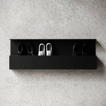 Nichba shoe shelf - Black, 100 cm - Nichba