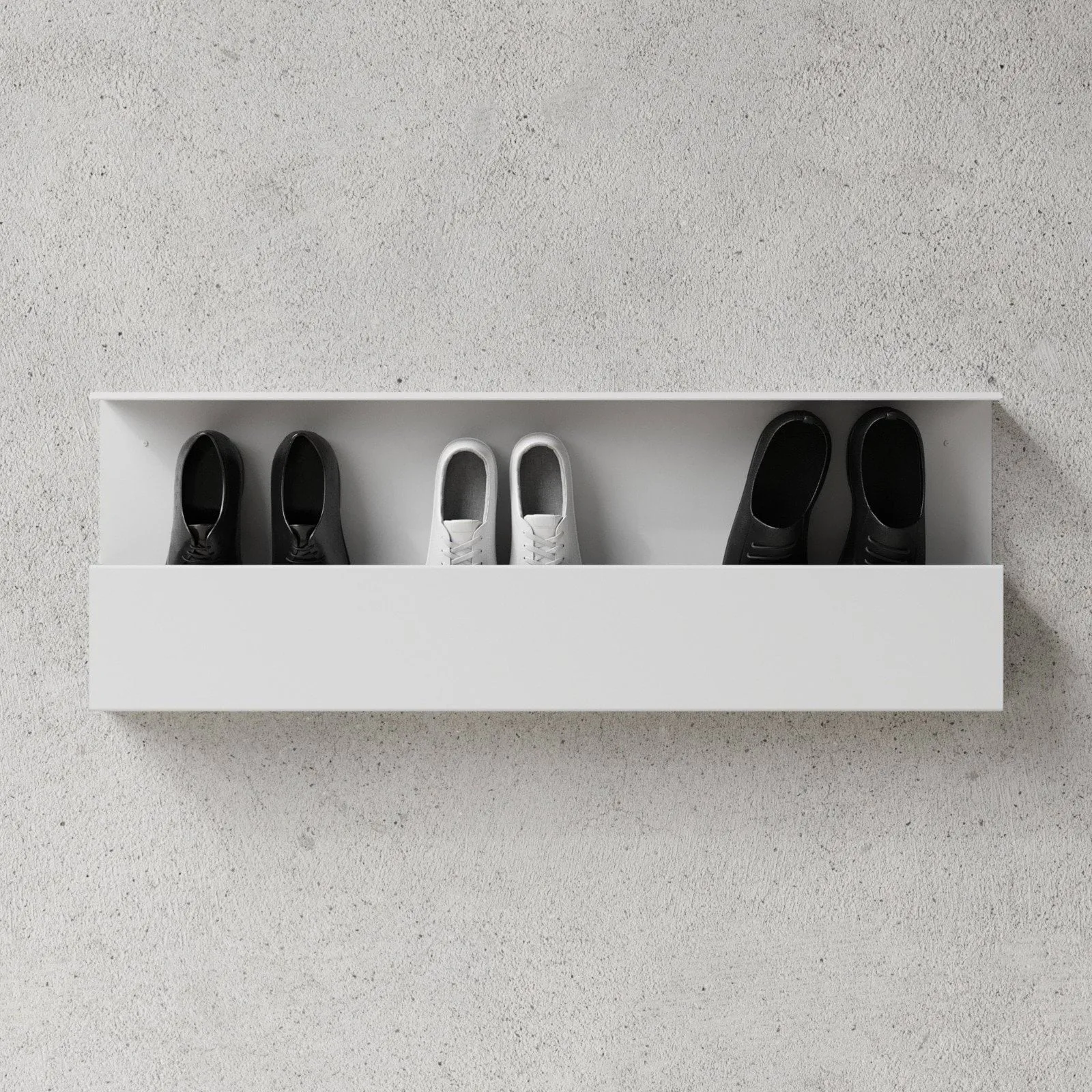 Nichba shoe shelf, White, 100 cm Nichba